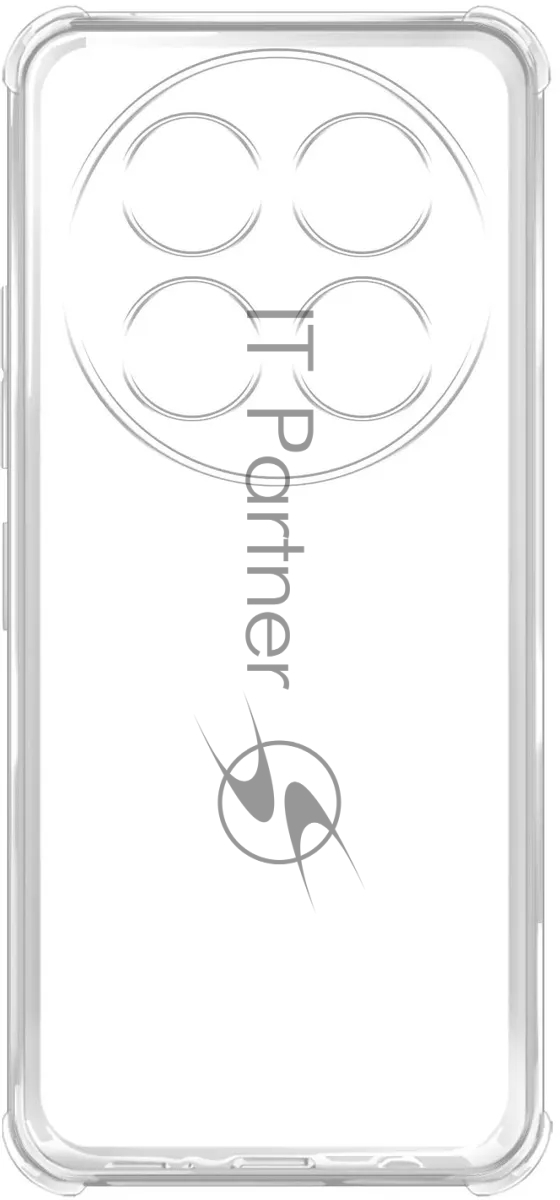 Чехол (клип-кейс) BoraSCO для Huawei Nova 12i Bumper Case прозрачный