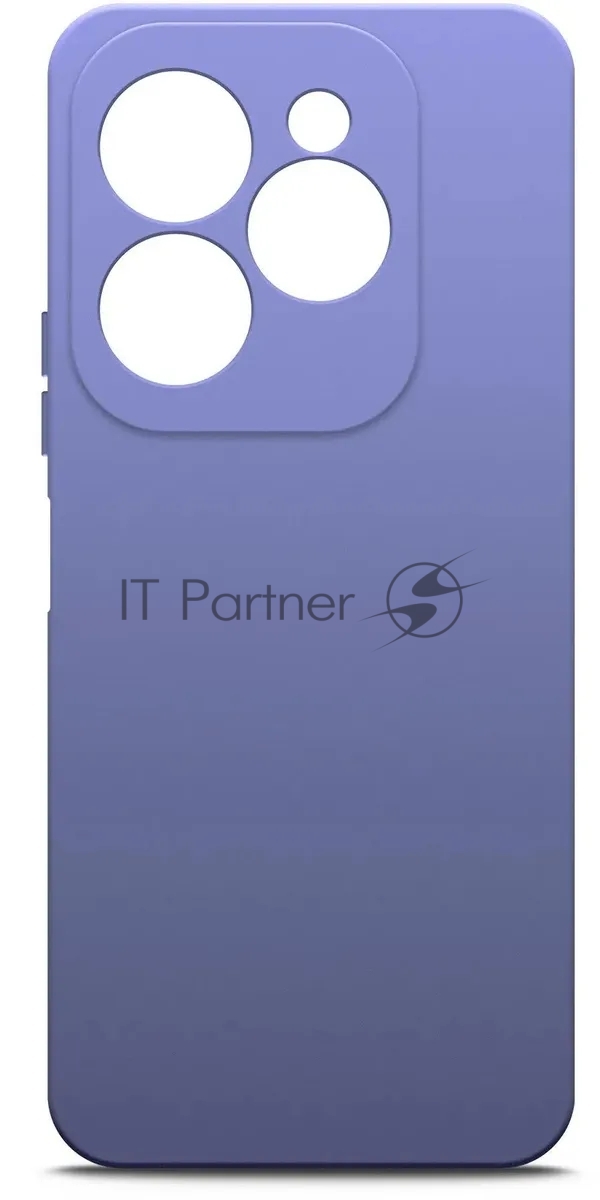 Чехол (клип-кейс) BoraSCO для Infinix Hot 40i/Smart 8/8 Plus/8 Pro Silicone Case лавандовый