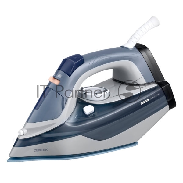 CENTEK CT-2323 Утюг Centek CT-2323 серый/синий, 2800 Вт, 40 г/мин, 140 г/мин, 480 мл