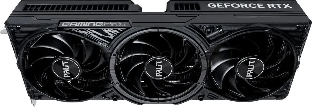 Видеокарта Palit GeForce RTX 5080 GamingPro OC, 16 GB GDDR7, 256 bit, 3xDisplayPort, HDMI, GPU 2700 MHz
