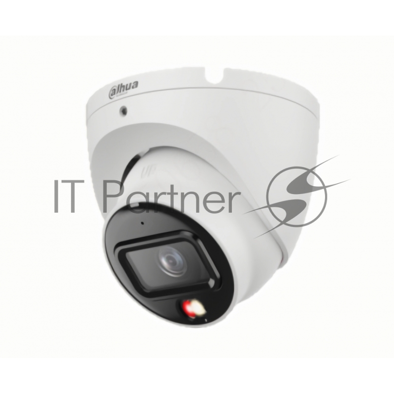 DAHUA DH-IPC-HDW1839TP-A-IL-0360B-S6 Уличная турельная IP-видеокамера SmartDualLight 8Мп, 1/2.7” CMOS, объектив 3.6мм, обнаружение людей, микрофон, ИК 30м, LED 30м, IP67, металл/пластик