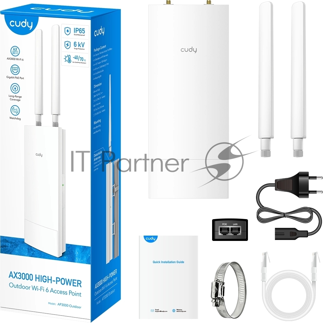 Точка доступа Cudy AP3000 Outdoor, белый