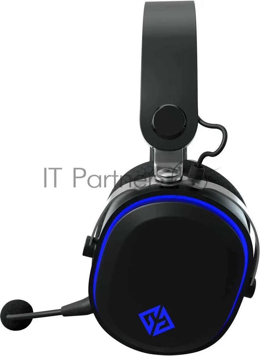 Беспроводные/проводные наушники GMNG GG-HS405W черный, полноразмерные, Bluetooth + радиоканал + проводной, до 40 ч