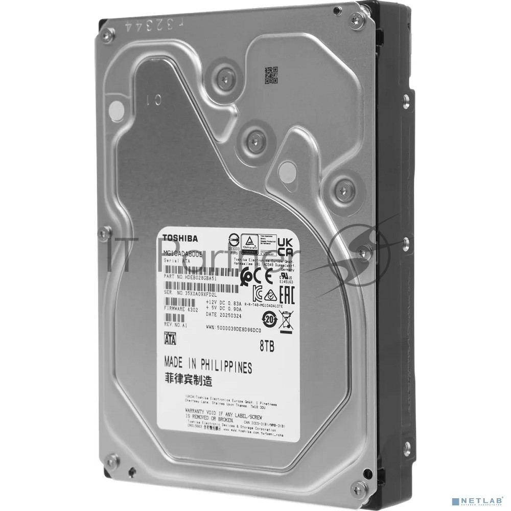 Жесткий диск HDD Toshiba MG10 8Tb 7200rpm SATA III 512Mb 3.5"