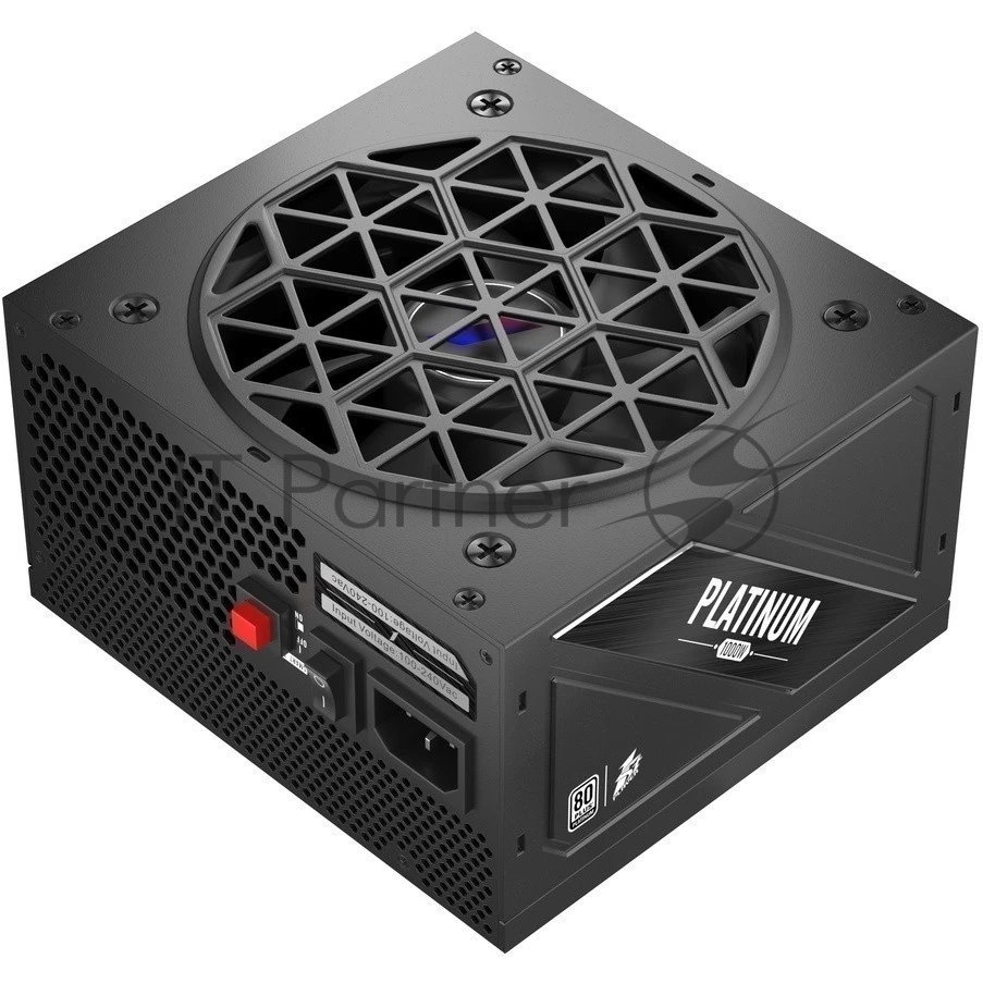 Блок питания ATX 1000Вт 1STPLAYER NGDP Platinum Black 80+ Platinum ATX 3.0 (20+4pin) APFC 120mm fan 8xSATA полностью модульный [HA-1000BA3-BK]
