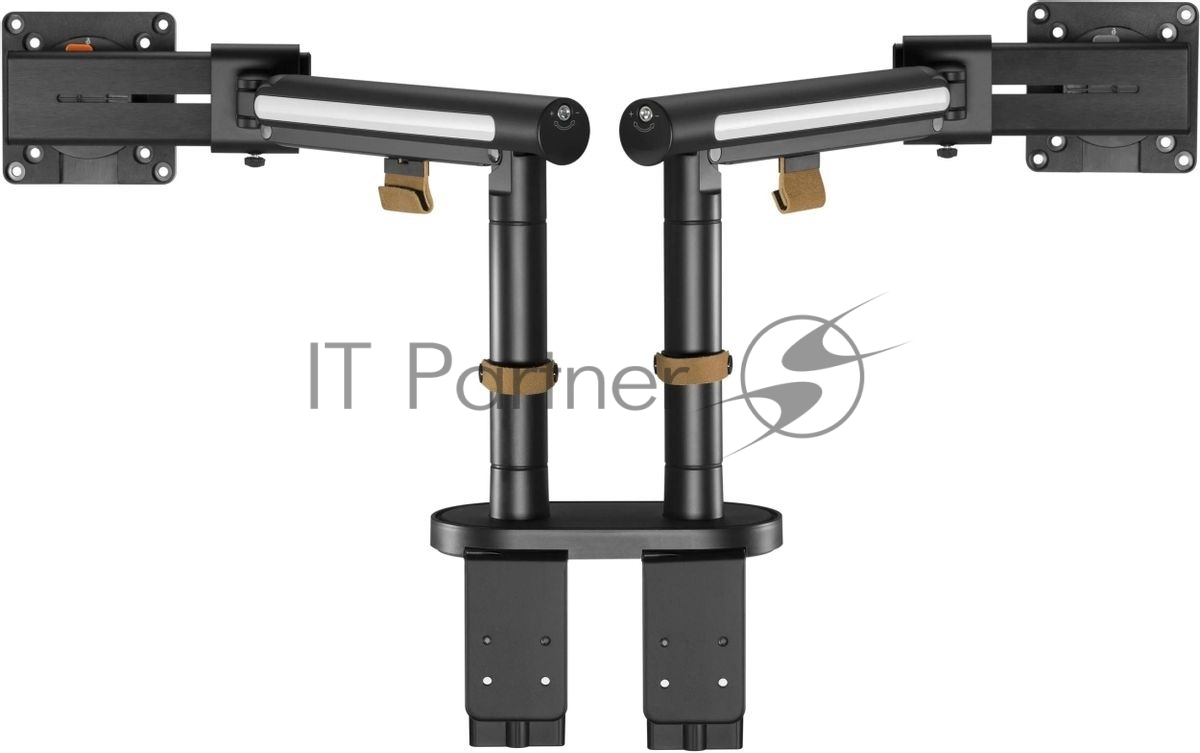 Кронштейн для мониторов Ultramounts UM727B черный 17"-32" макс.9кг крепление к столешнице поворот и наклон