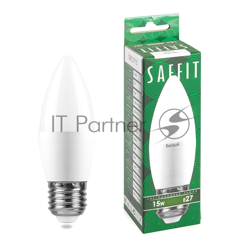 Лампа SAFFIT 55206, LED 15Вт E27, свеча матовая