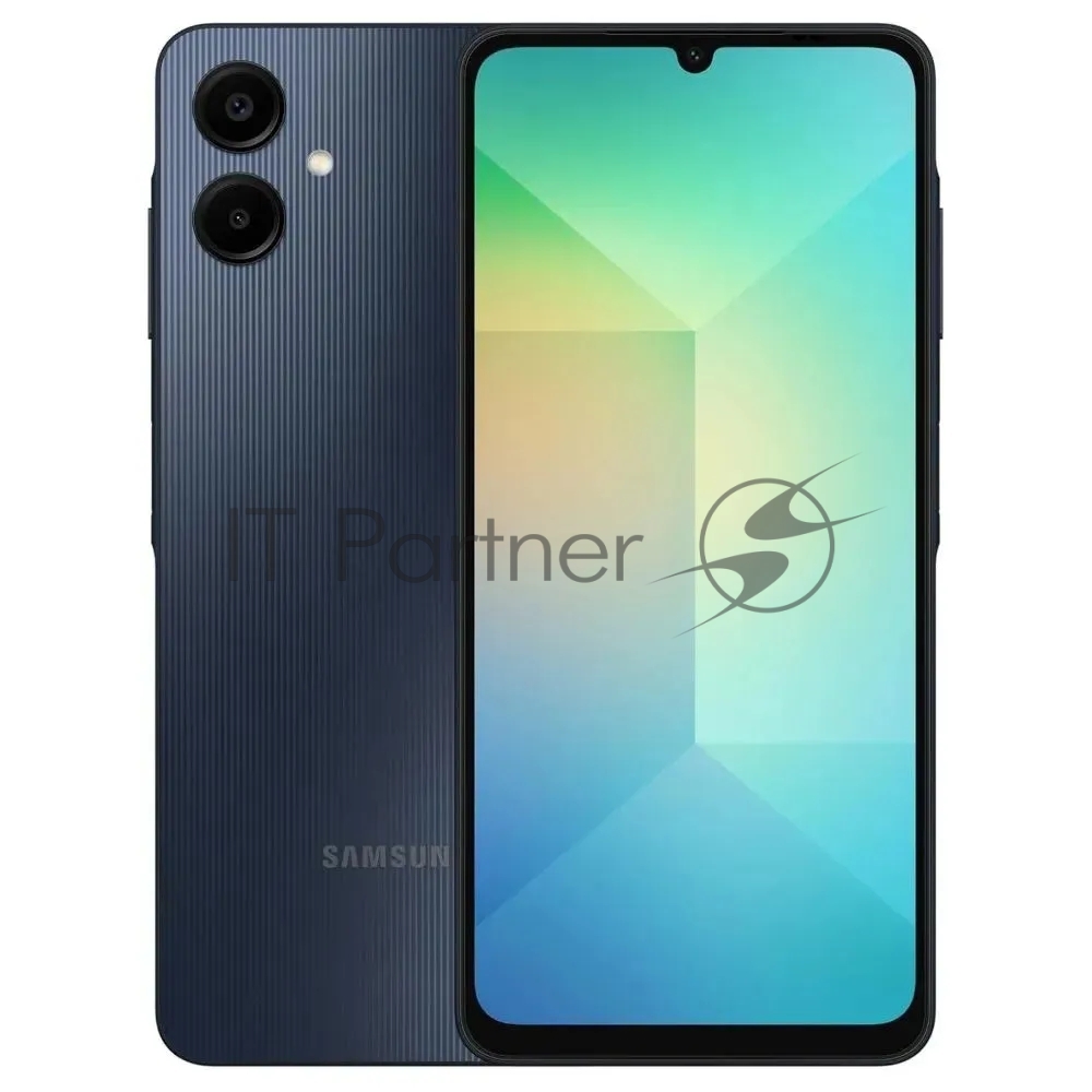 Смартфон Samsung SM-A065F Galaxy A06 128Gb 4Gb черный моноблок 3G 4G 2Sim 6.7" 720x1600 Android 14 50Mpix 802.11 a/b/g/n/ac GPS GSM900/1800 GSM1900 microSD max1024Gb