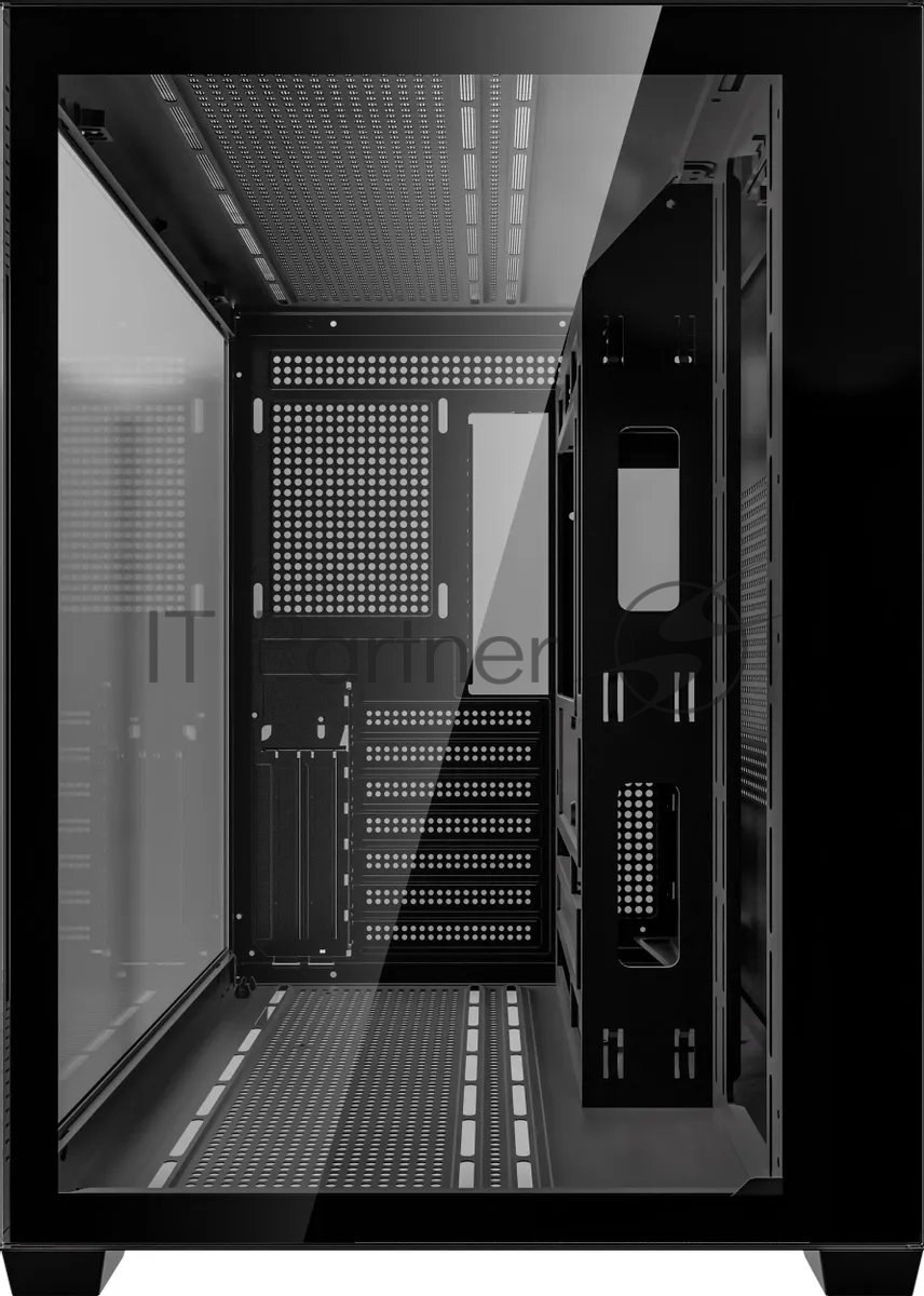 Компьютерный корпус Accord ACC-ZA06B черный без БП ATX 3x120мм 1xUSB2.0 1xUSB3.0 1xUSB3.1 audio