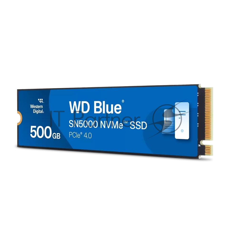 Накопитель SSD WD Blue SN5000, 500Gb, PCIe 4.0 x4, M.2 2280, NVMe, R/W 5000/4000