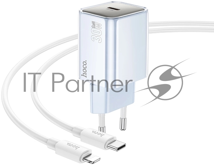 Сетевое зарядное устройство Hoco N47 Glorious 30W 3A (PD) белый PD30W