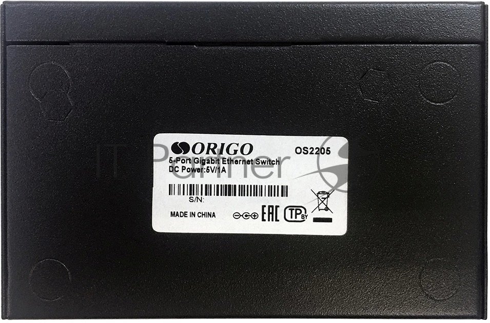 Коммутатор ORIGO OS2205/A2A, 5×1 Гбит/с, неуправляемый