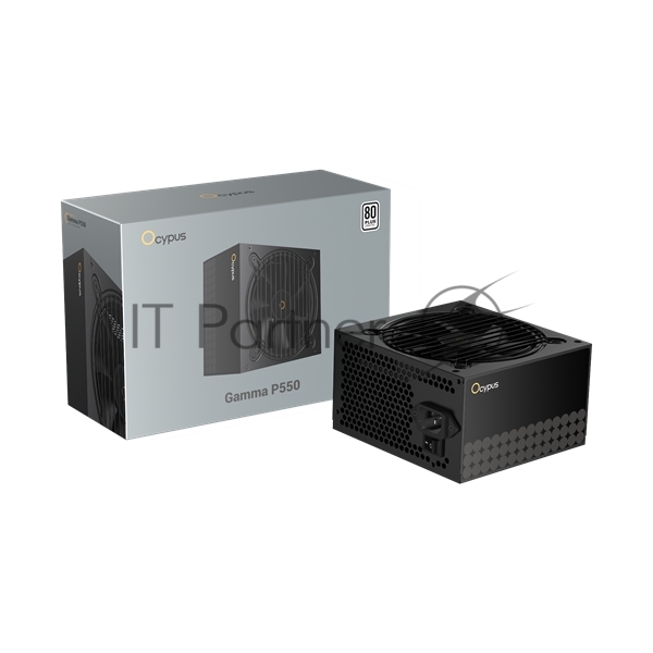 Блок питания Ocypus Gaммa P550 BK (Gaммa-P550-W1HDBK024X-EU), 550Вт, 80 PLUS, 120мм, черный