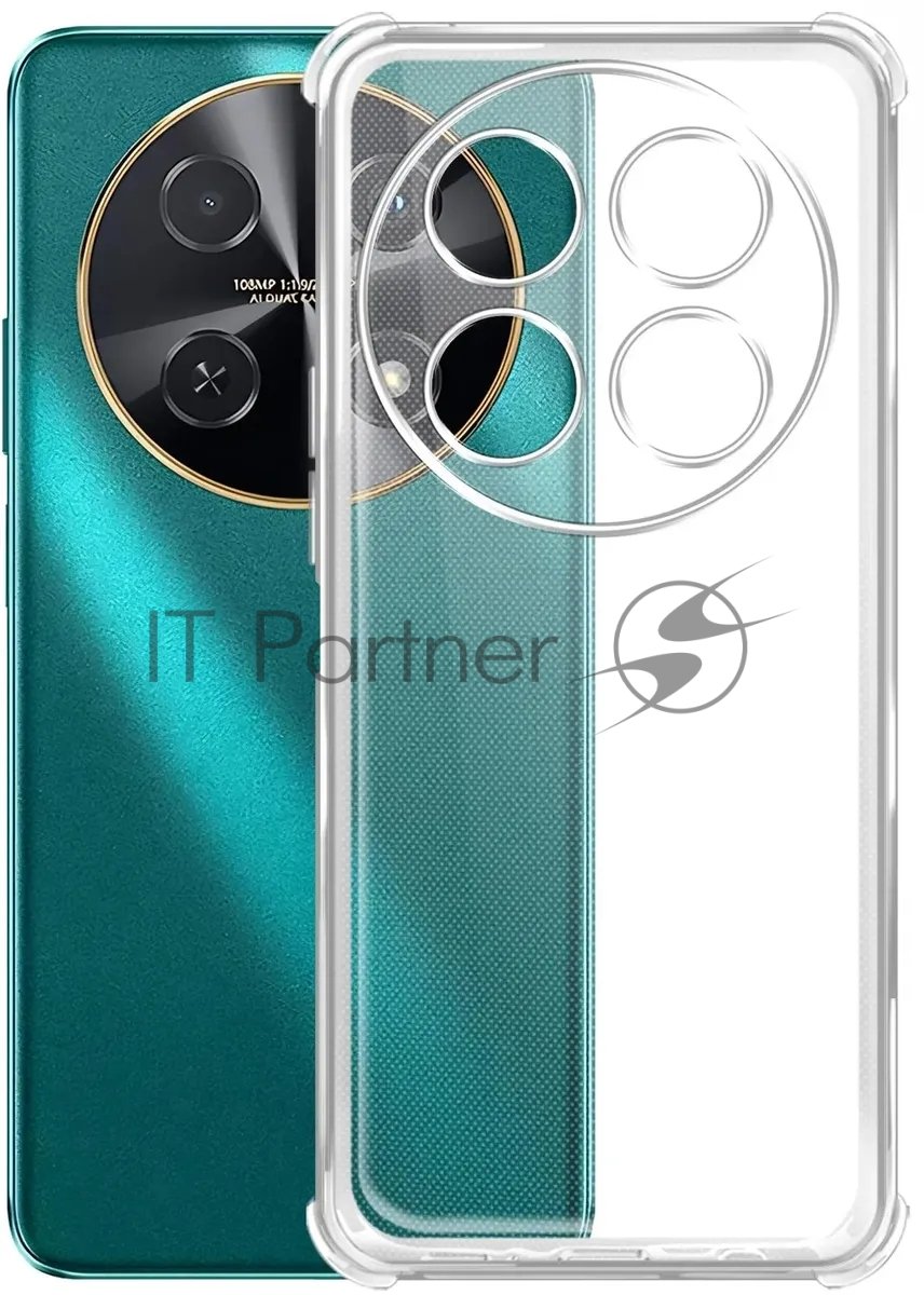 Чехол (клип-кейс) BoraSCO для Huawei Nova 12i Bumper Case прозрачный
