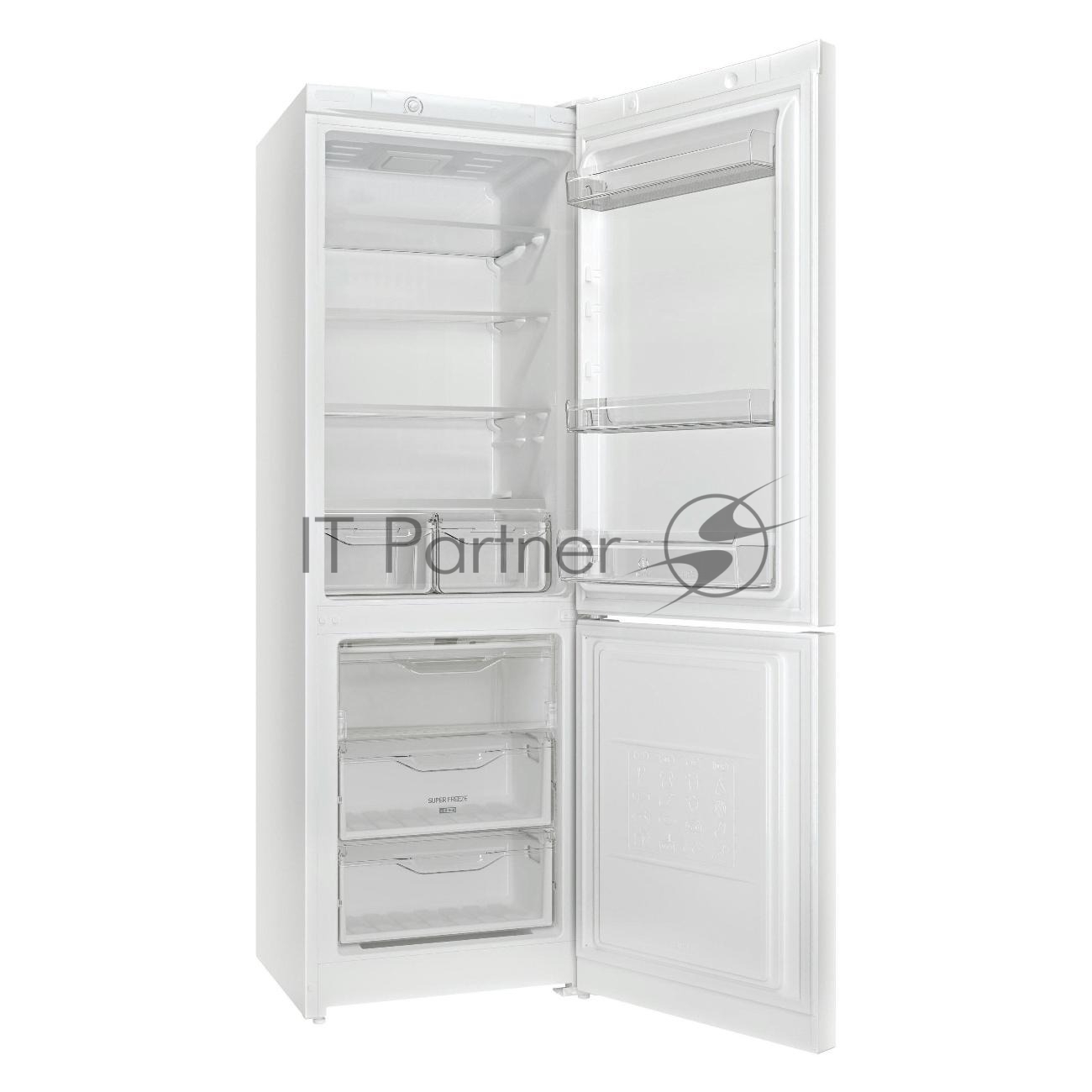 Холодильник Indesit DS 3180 W белый, двухкамерный, 223/87 л, морозилка снизу