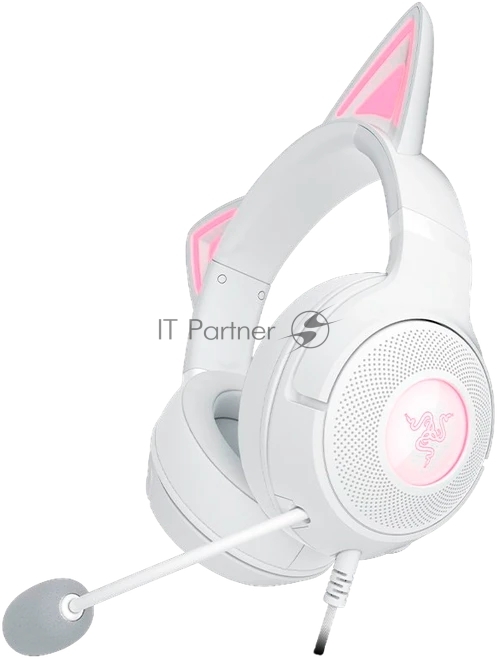 Гарнитура Razer Kraken Kitty V2 Белый, проводная, USB, подсветка