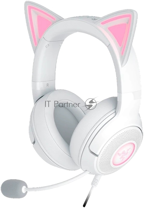 Гарнитура Razer Kraken Kitty V2 Белый, проводная, USB, подсветка