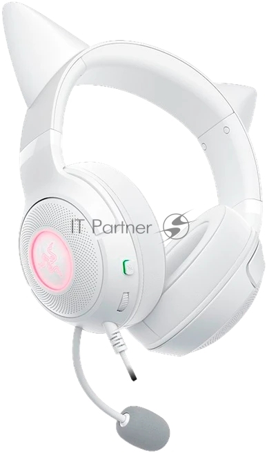 Гарнитура Razer Kraken Kitty V2 Белый, проводная, USB, подсветка