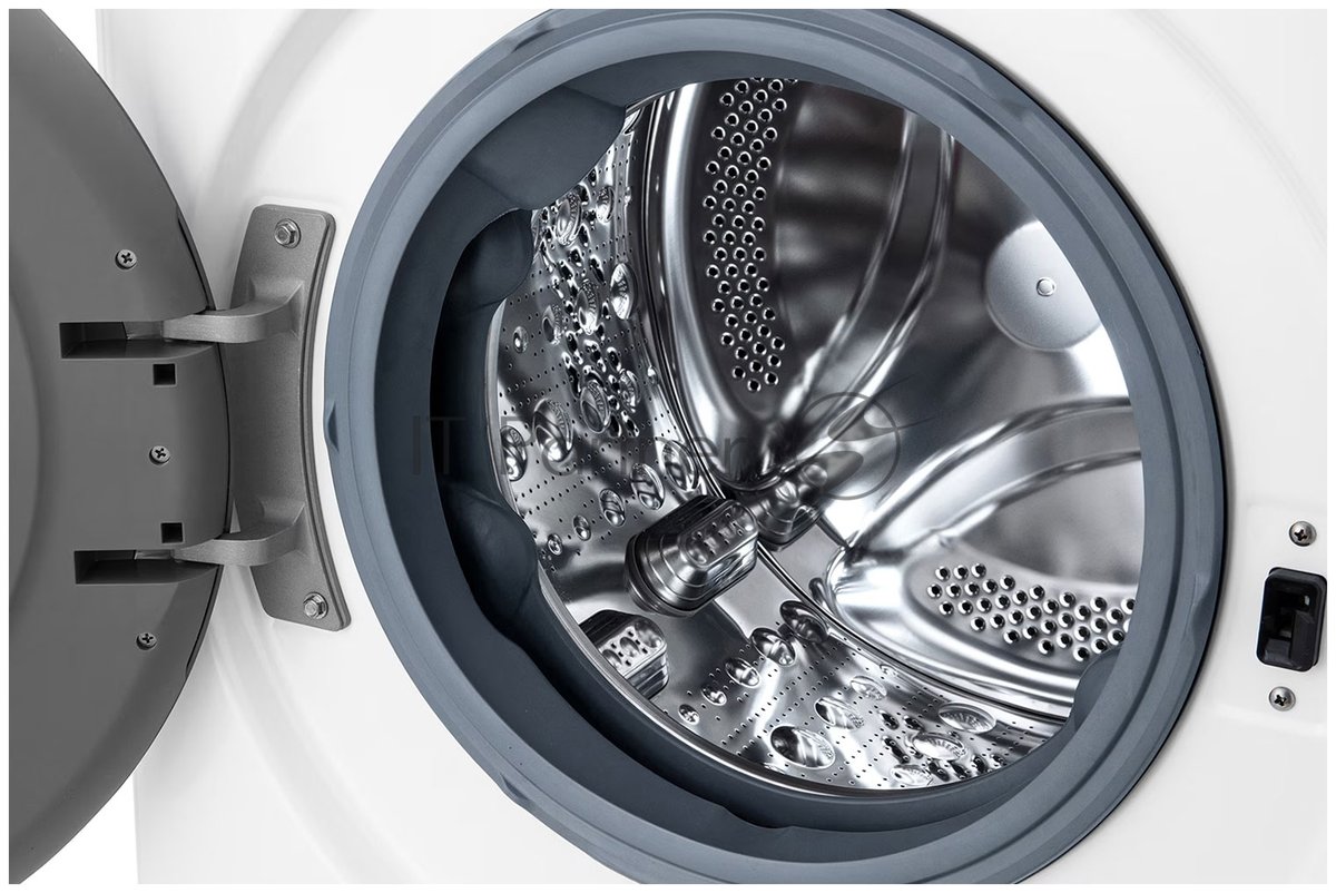 Стиральная машина LG F2V3FS6W белая, загрузка фронтальная 9 кг, 1400 об/мин, класс A