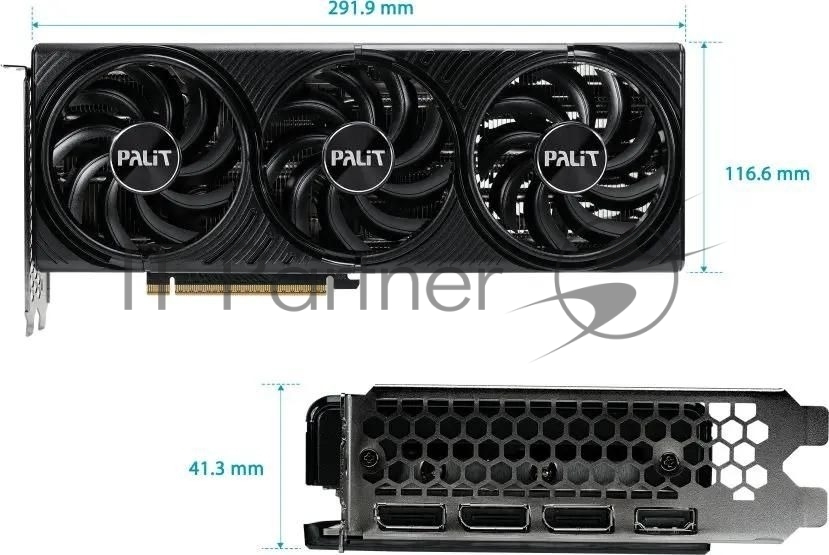 Видеокарта Palit GeForce RTX 5070 INFINITY 3, 12 GB GDDR7, 192 bit, 3xDisplayPort, HDMI, GPU 2325 MHz