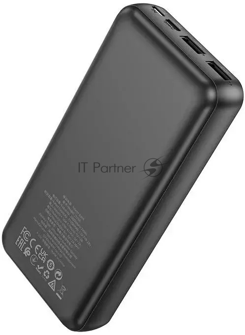 Портативный аккумулятор Hoco J123A Element 20000mAh 2A 2xUSB-A черный