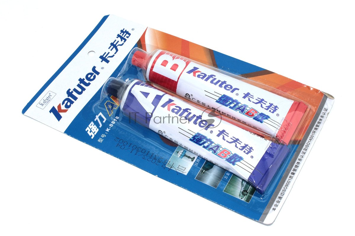 Клей двухкомпонентный (жидкая сварка) Kafuter K-8818 белый 70 грамм 10 шт