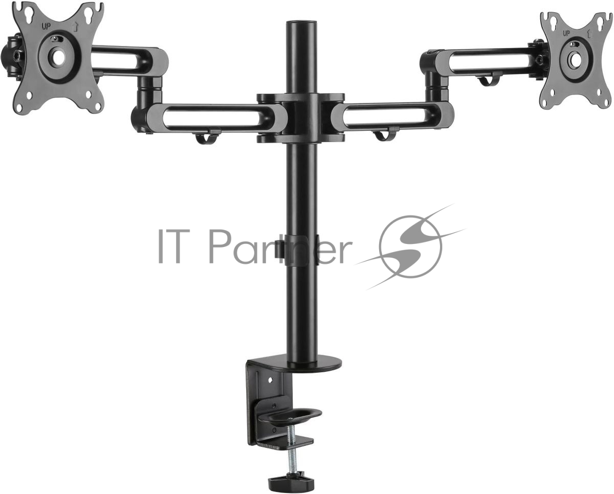 Кронштейн для мониторов Ultramounts UM737 черный 17"-32" макс.8кг крепление к столешнице поворот и наклон