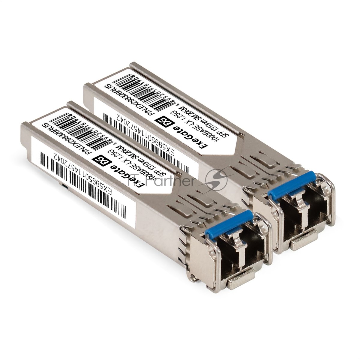 Комплект: Сетевой адаптер SFP ExeGate EXE-82576-F2 + 2xТрансивер Single-Mode до 20км ExeGate EXT-1G-SM1310-LC2-20KM (EX296229RUS: PCI-E x1 v2.0, порты 2x SFP (10/100/1000Mb/s), Gigabit Server NIC Intel Chipset 82576-F2 + 2xEX298328RUS: Tx:1310/Rx:1310 нм, до 20 км, разъем Duplex LC)