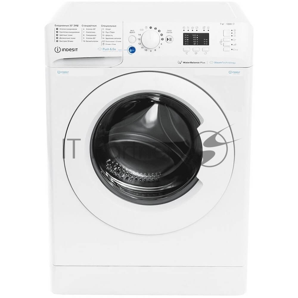 Стиральная машина Indesit BWSA 7109 WWV белый, загрузка фронтальная 7 кг, 1000 об/мин, класс: A