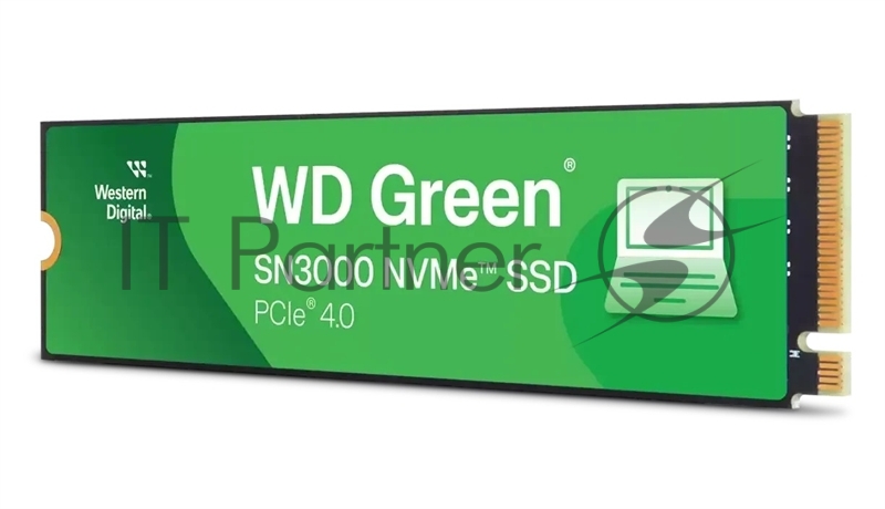 Накопитель SSD Western Digital WD Green SN3000, 1Tb M.2 2280, PCI-E 3x4, R/W - 5000/4200 MB/s