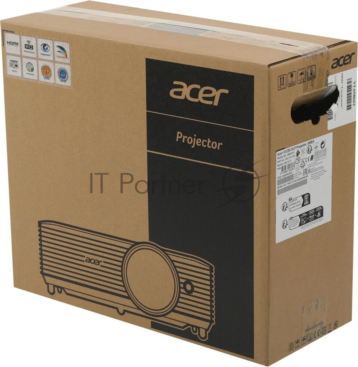 Проектор Acer MR.JTVCD.001, X1228i, XGA, 4500lm, DLP, 3D