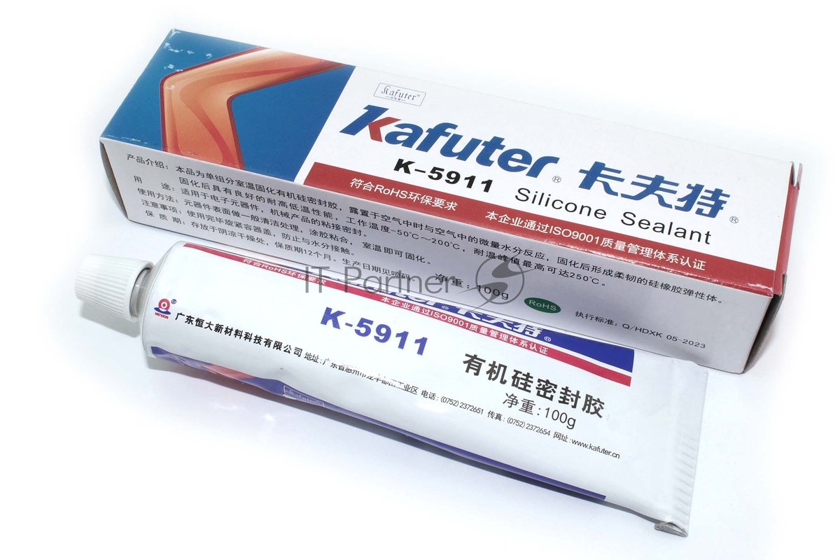 Герметик Kafuter 110012, K-5911, силиконовый, 100 г