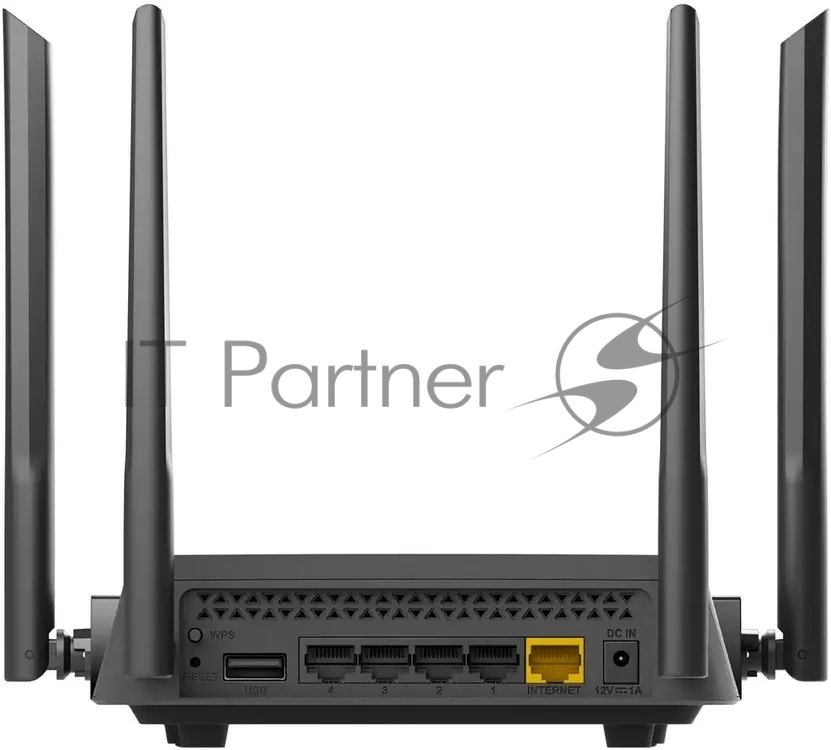 Роутер беспроводной D-Link DIR-825/RU/R7 (DIR-825/RU/R7A) AC1200 10/100/1000BASE-T черный