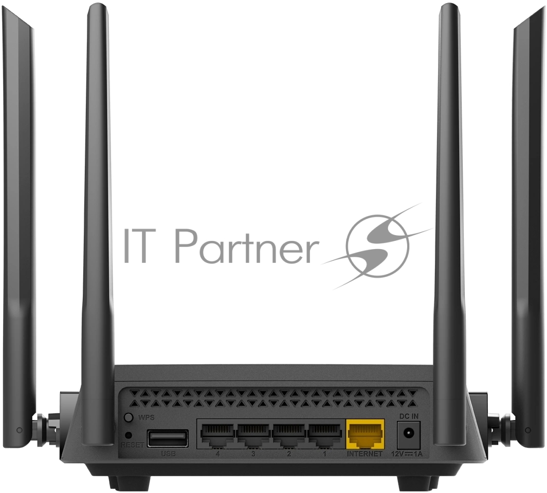 Роутер беспроводной D-Link DIR-825/RU/R7 (DIR-825/RU/R7A) AC1200 10/100/1000BASE-T черный