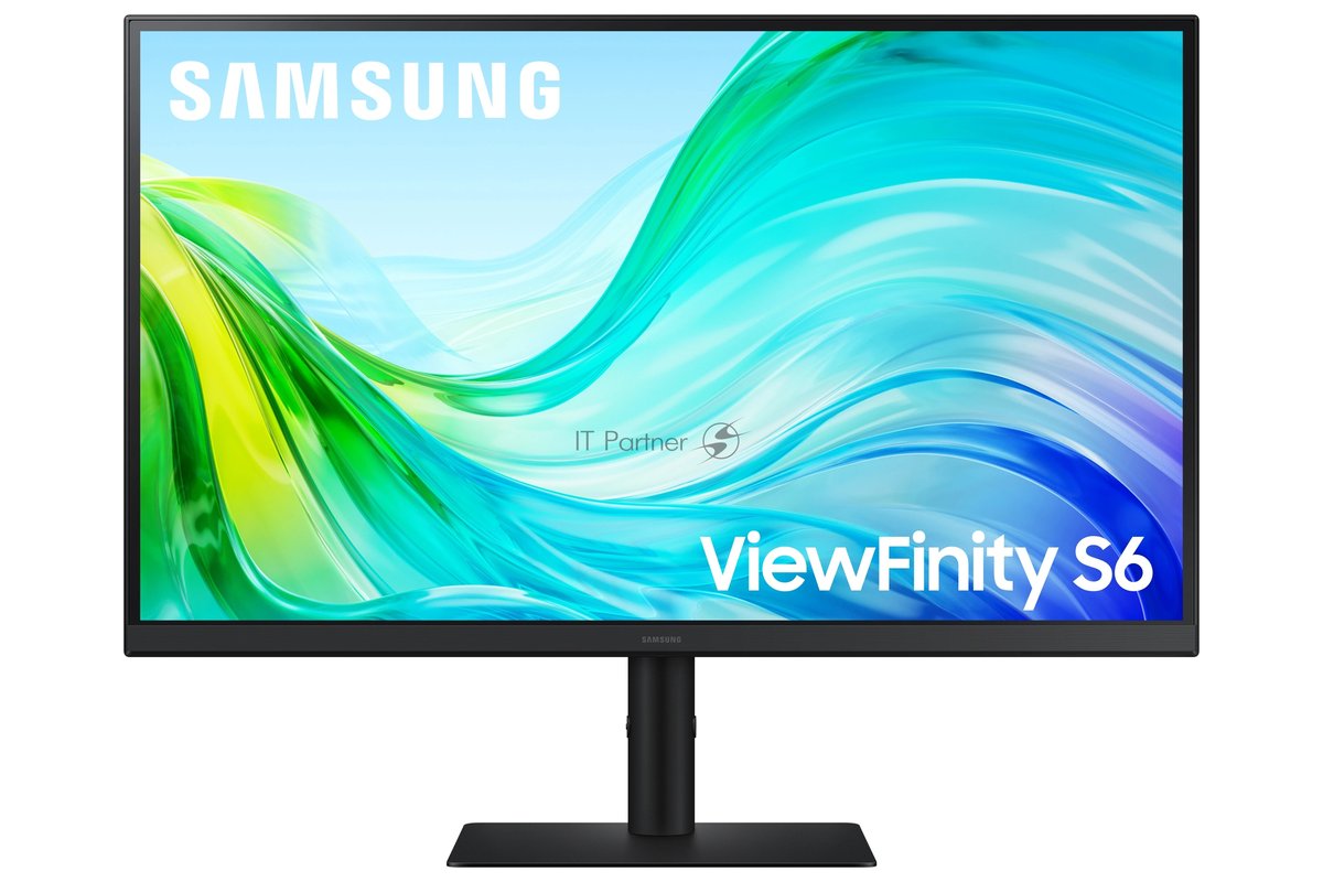 Монитор 27" Samsung ViewFinity S6 S61F IPS 2560x1440, 100 Гц, 5 мс, 16:9, 300 кд/м², HDMI, DisplayPort, Flicker Free, Low Blue Light, черный