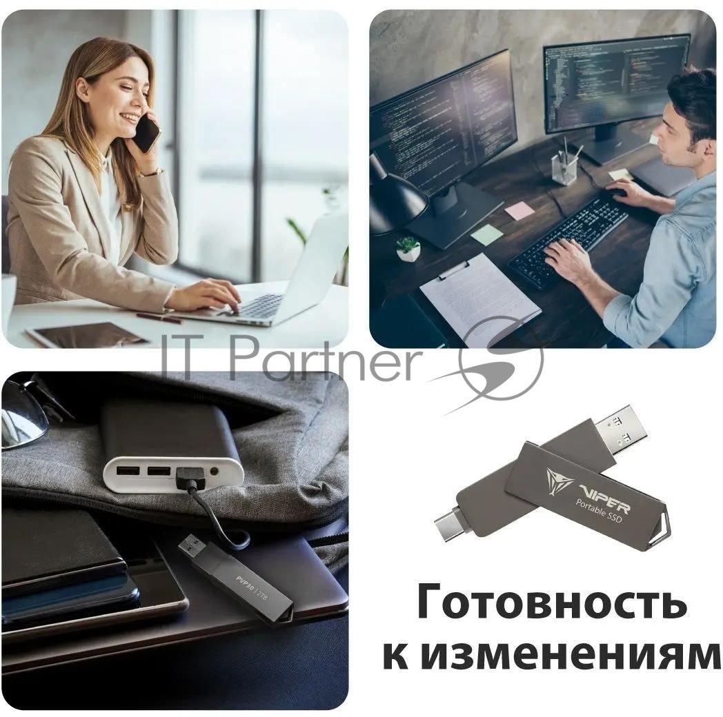 Внешний накопитель SSD 1TB Patriot Viper PVP30 (PVP301TB28UDG)