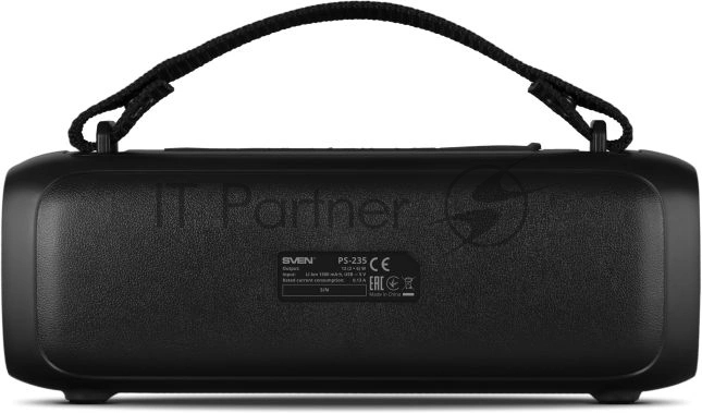 Портативная колонка SVEN PS-235 черный 12W 2.0 BT 3600mAh