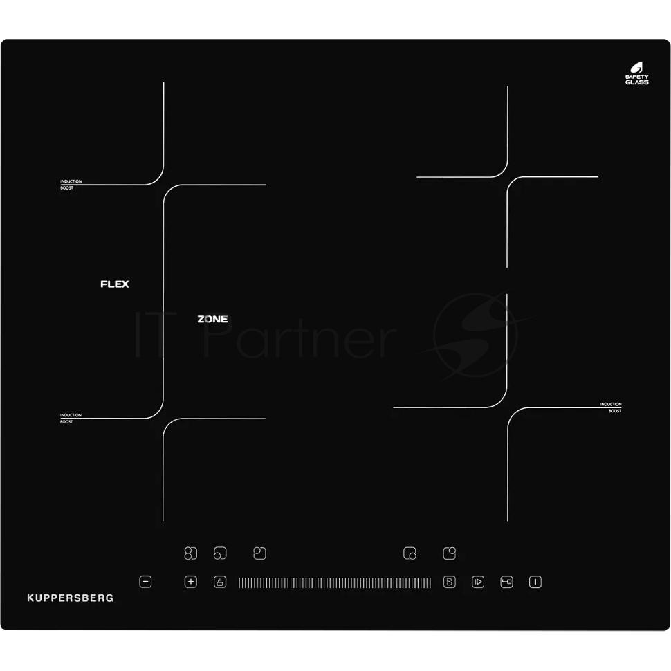 Индукционная варочная панель ICS 612 Индукция, 60 см, 4 конфорки, черный
