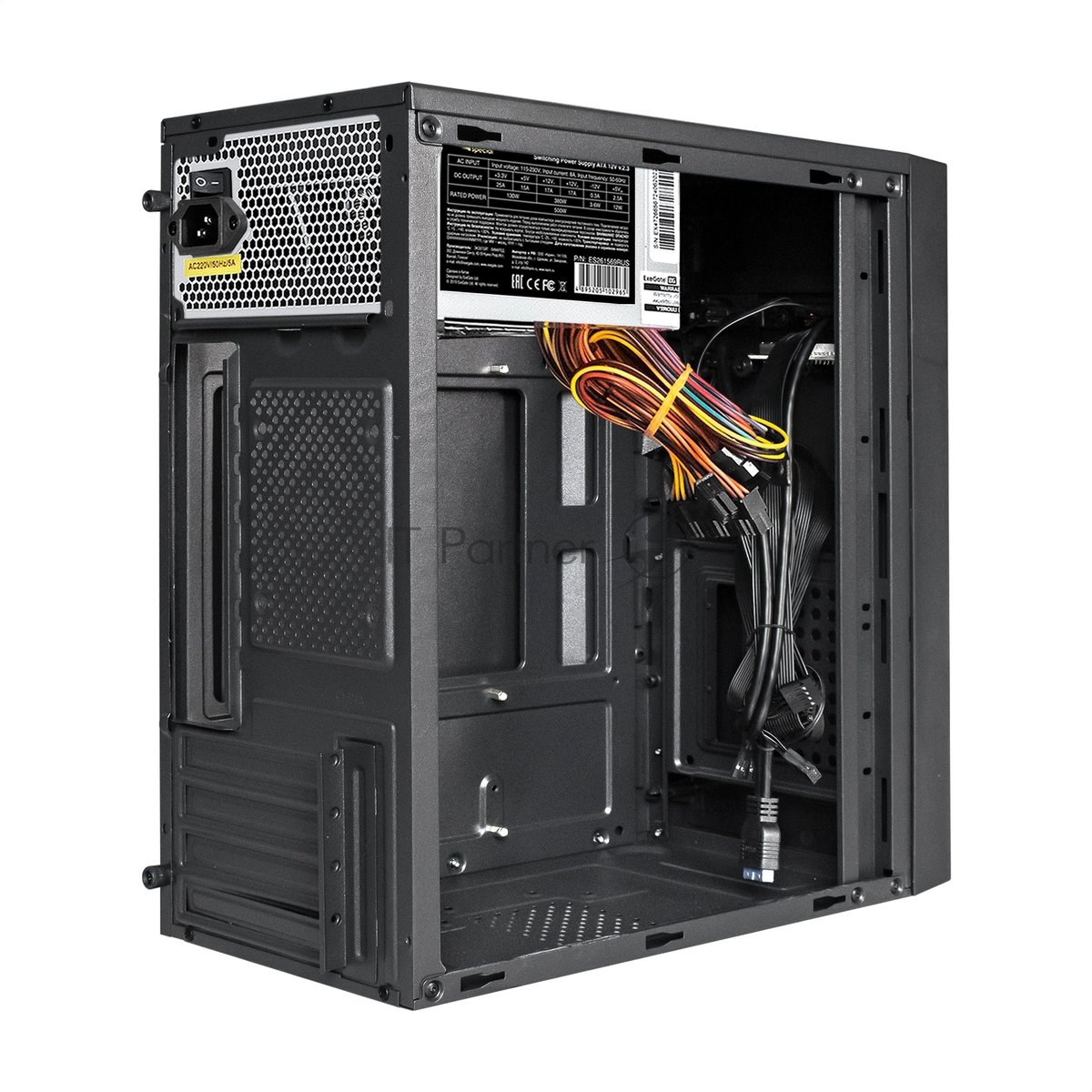 Компьютерный корпус Minitower ExeGate BAA-109U2-UN500 (mATX, БП UN500 с вент. 12см, 2*USB+2*USB 3.0, аудио, черный)