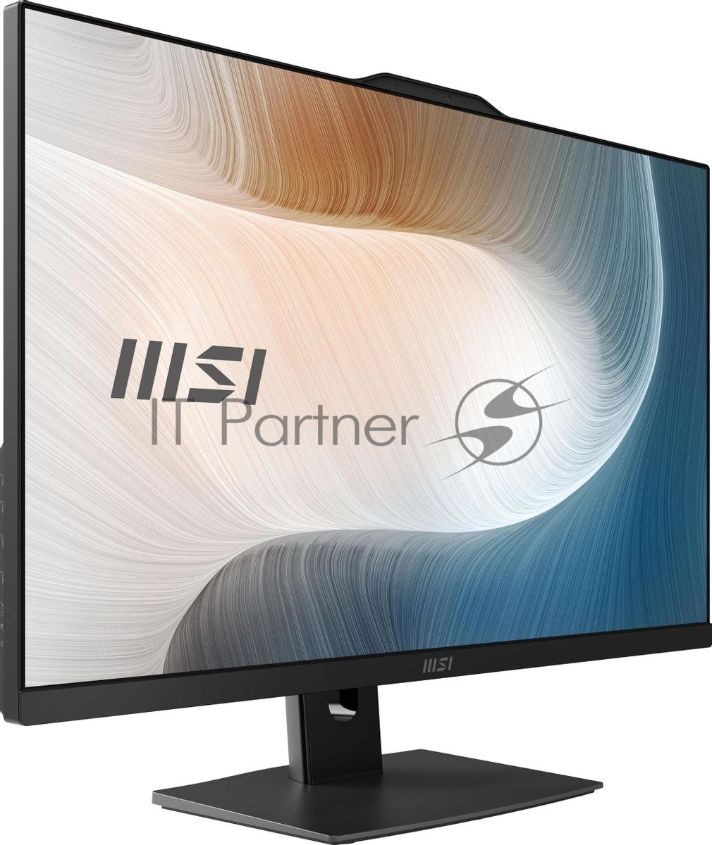 Моноблок MSI Modern AM272P 1M AiO 27" FHD (1920x1080)IPS AG Non-touch, Core i3-100U (1.2GHz), 8Gb DDR5(1x8Gb),512Gb SSD M.2,Intel UHD,WiFi,BT,camera,WirelessKB&mouse Eng/Rus,NoOS,1y w-ty,черный (9S6-AF8231-1033)
