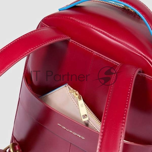 Рюкзак женский Piquadro Blue Square CA6677B2/R кожа, красный