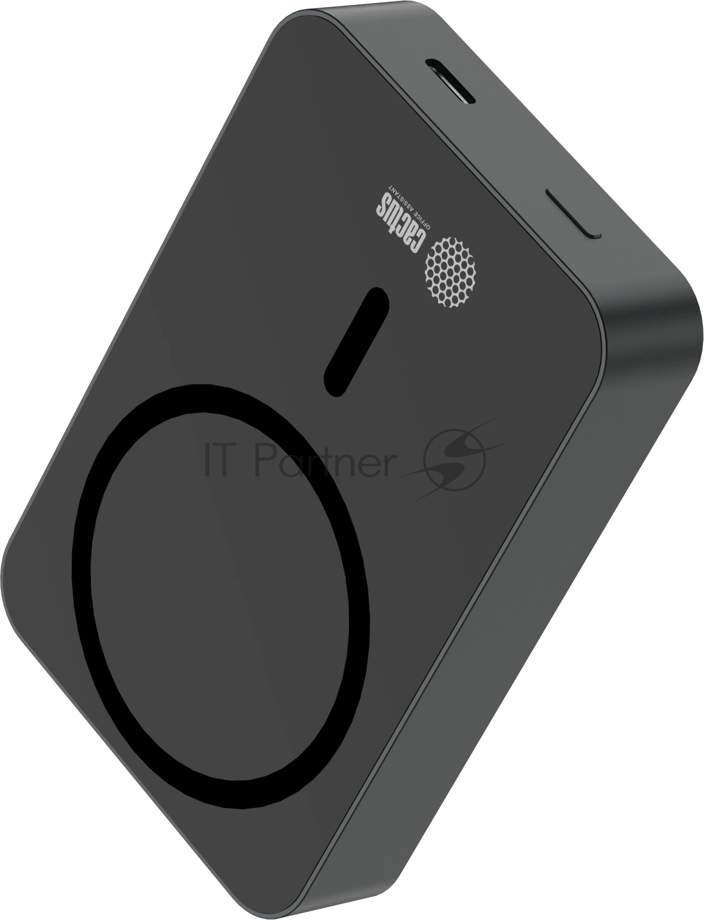 Портативный аккумулятор Cactus CS-PBFSTA-10000 10000mAh 22.5W 4.5A USB-C беспров.зар. серый