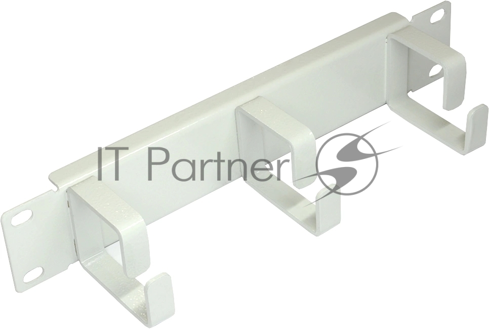 Кабельный органайзер вертикальный Lanmaster TWT-CBW10-ORG-1U-GY кольца 1U шир.:10" (упак.:1шт)