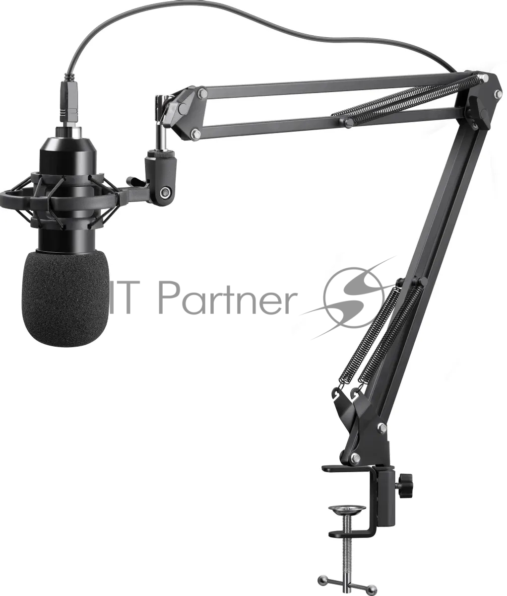 Defender Игровой стрим микрофон Space GMC 450 USB, стойка, провод 1.5 м