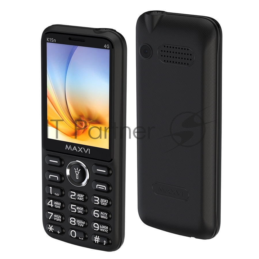 Мобильный телефон Maxvi K15n 4G черный