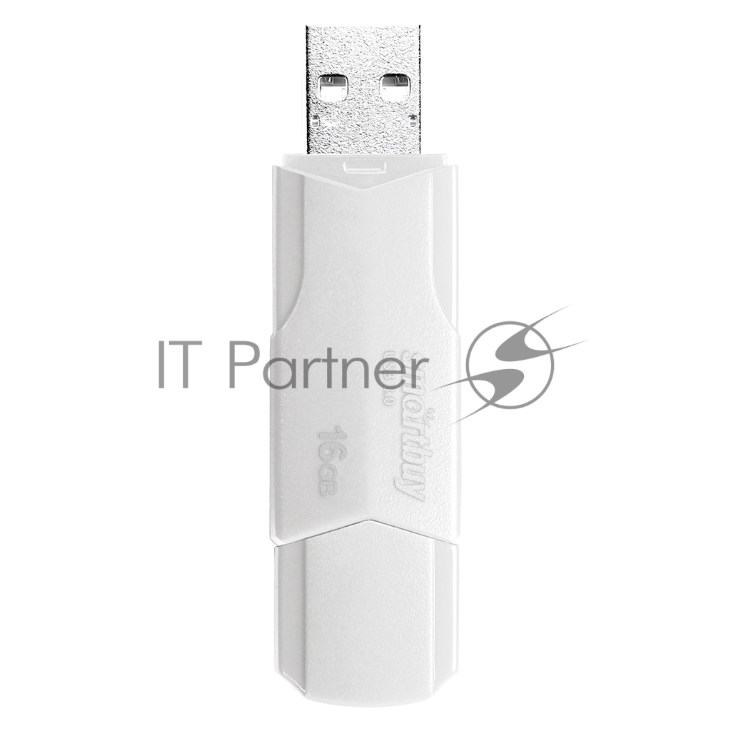 Флешка USB Smartbuy CLUE white (SB16GbCLU-W3), 16Gb, USB 3.0/3.1, R/W 70/25, белый