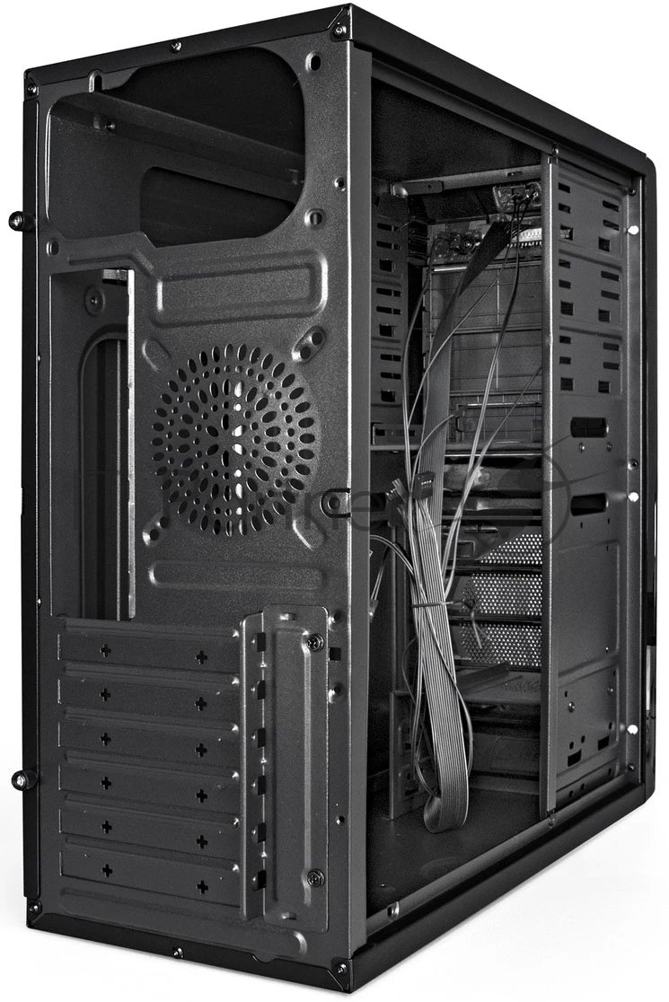 Компьютерный корпус Miditower ExeGate XP-329S-UNS500 (ATX, БП UNS500 с вент. 12см, 2*USB, аудио, черный)
