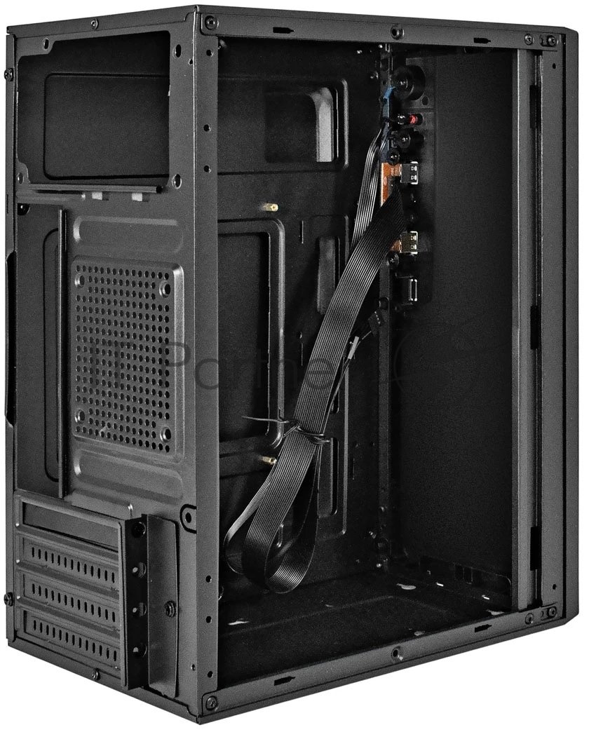Компьютерный корпус Minitower ExeGate BAA-308UC-UNS400 (mATX, БП UNS400 с вент. 12см, 1хUSB/1хUSB 3.0/1хTypeC, HD Audio, черный)