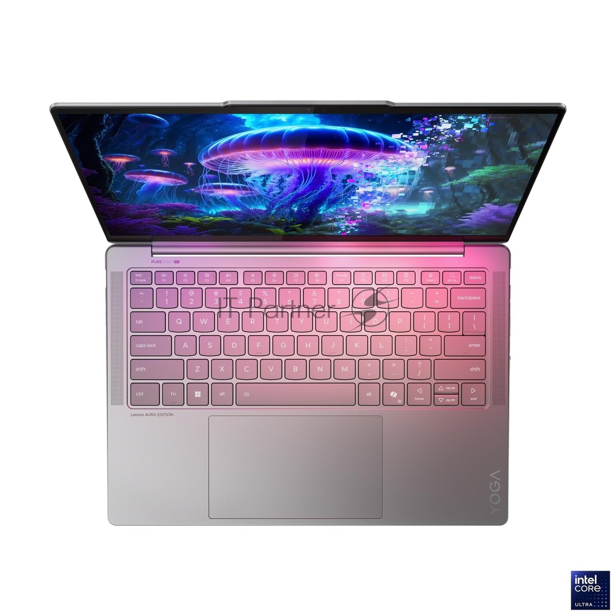 Ноутбук Lenovo Yoga Slim 7 14ILL10 14"(2880x1800 OLED)/Intel Core Ultra 7 256V(2.2Ghz)/16Gb/1024PCISSDGb/noDVD/Int:Intel Arc Graphics 140V/Cam/BT/WiFi/70WHr/war 1y/1.19kg/luna grey/Win11Home + 65W, RU kbd