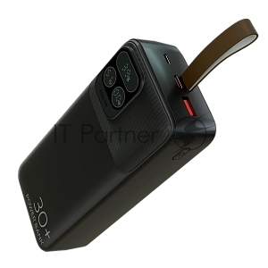 Портативный аккумулятор More choice (4620202550637) PB55-30 с кабелем 1USB 3.0A 22.5W PD - 30000mAh черный
